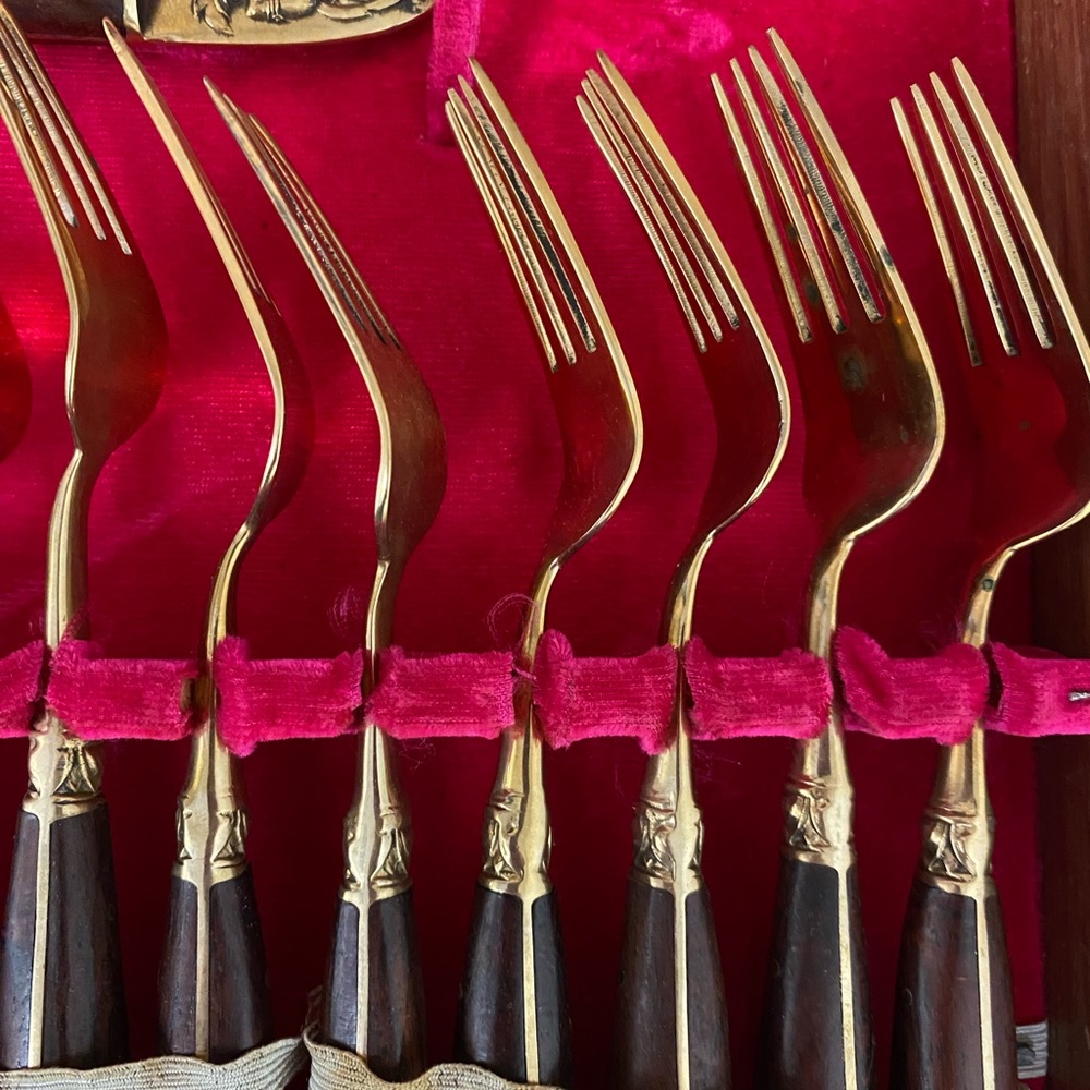 James Jewelers Vintage Bronze Flatware Thailand